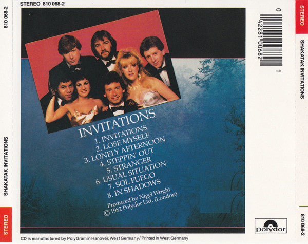 Shakatak : Invitations (CD, Album, RE, Red)