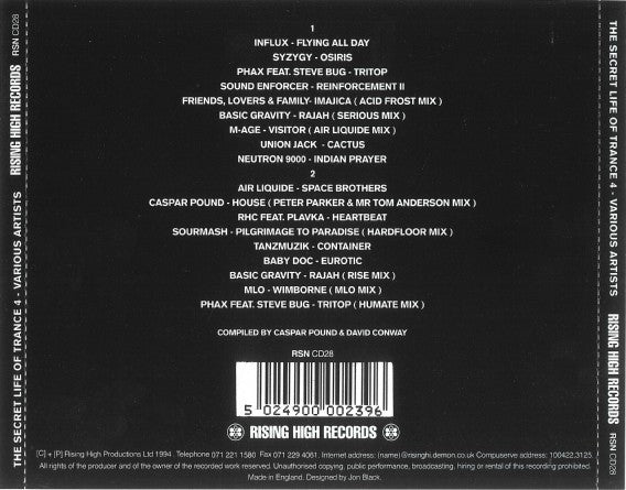 Various : The Secret Life Of Trance 4 (2xCD, Comp)