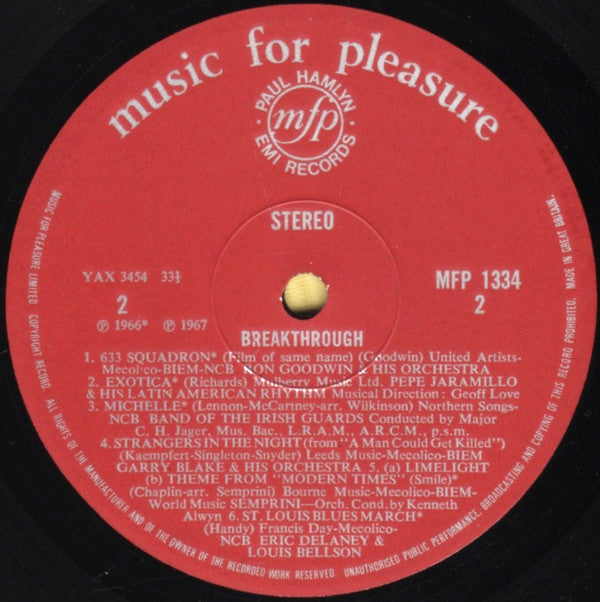 Various : Break-Through - An Introduction To Studio 2 Stereo (LP, Comp, Smplr)