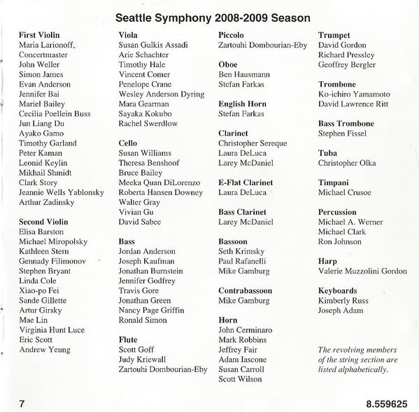 William Schuman - Seattle Symphony Orchestra, Gerard Schwarz : Symphony No. 6, Prayer In A Time Of War, New England Triptych (CD, Album)