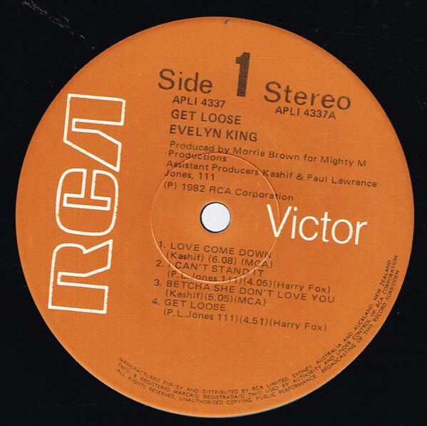 Evelyn King : Get Loose (LP, Album)
