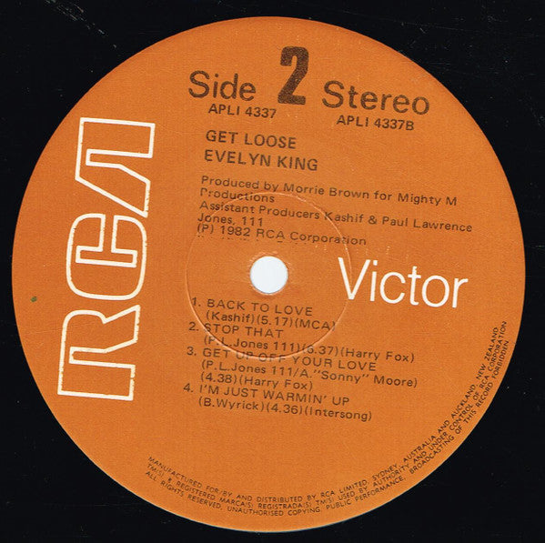 Evelyn King : Get Loose (LP, Album)