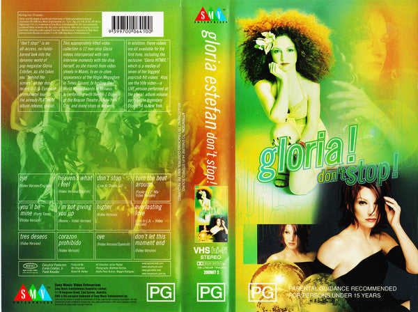 Gloria Estefan : Gloria! Don't Stop! (VHS, PAL)