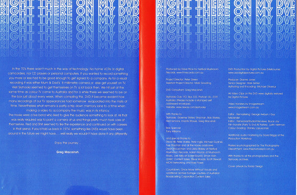 Skyhooks : Right There On My Dvd (DVD-V, Comp, PAL)