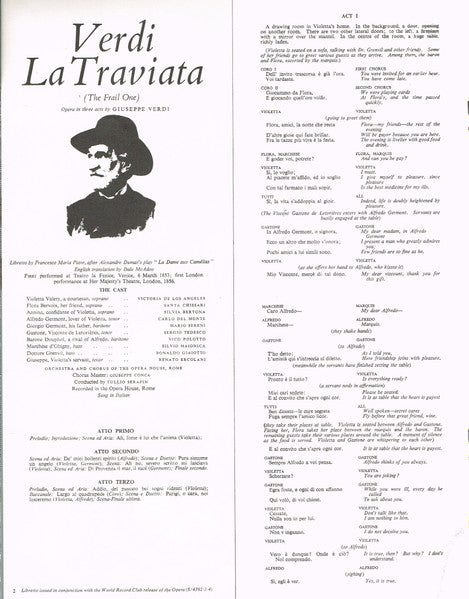 Giuseppe Verdi : La Traviata (3xLP, Album, Club, RE + Box)