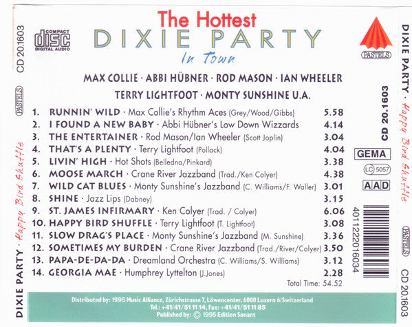 Various : The Hottest Dixie Party In Town (Happy Bird Shuffle) (CD, Comp)