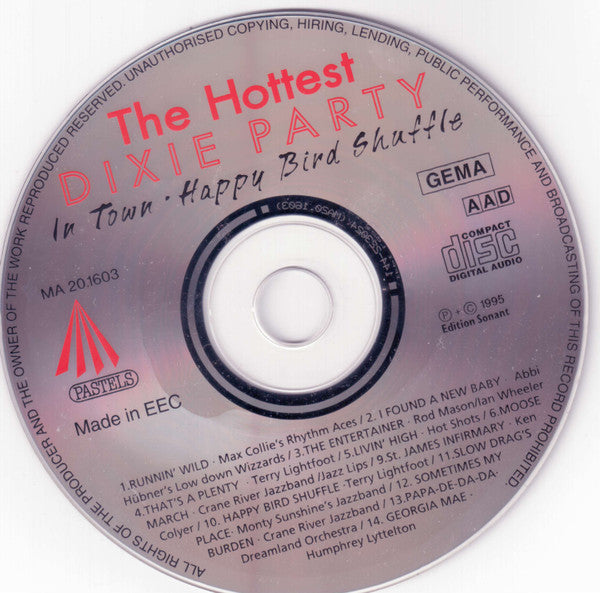 Various : The Hottest Dixie Party In Town (Happy Bird Shuffle) (CD, Comp)