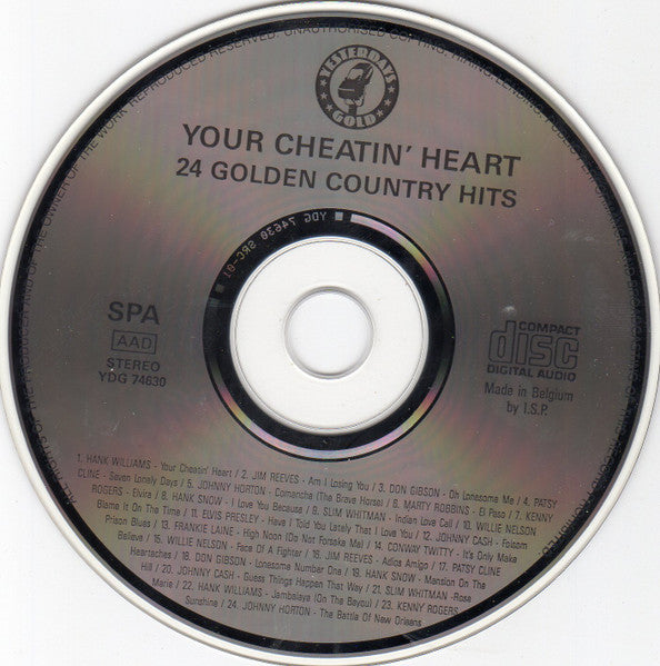 Various : Your Cheatin' Heart (24 Golden Country Hits) (CD, Comp)