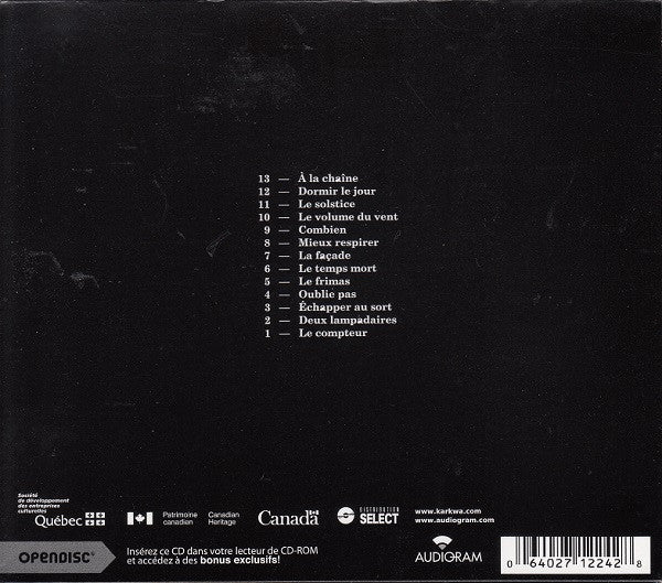 [Karkwa]* : Le Volume Du Vent (CD, Album, Enh, Bla)