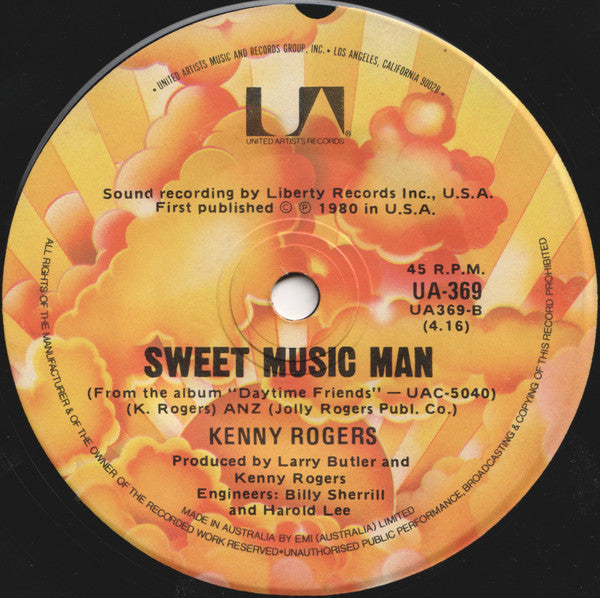 Kenny Rogers : Lady (7", Single)