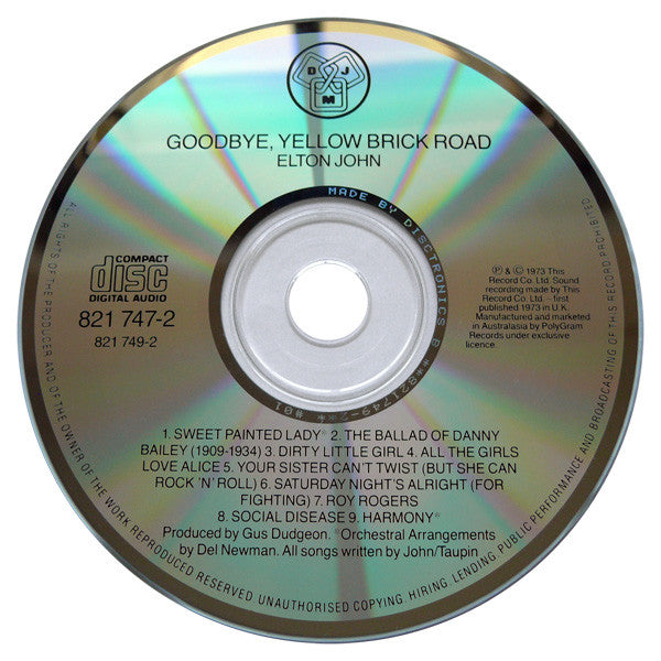 Elton John : Goodbye Yellow Brick Road (2xCD, Album, RE)