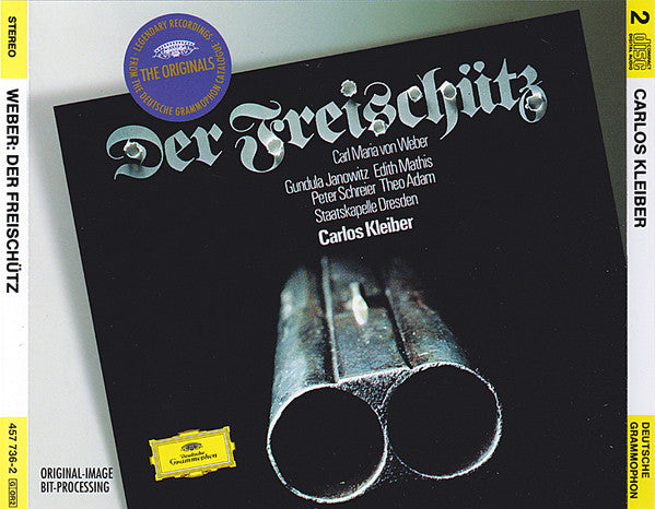 Carl Maria von Weber - Gundula Janowitz, Edith Mathis, Peter Schreier, Theo Adam, Staatskapelle Dresden, Carlos Kleiber : Der Freischütz (2xCD, Album, RE, RM)