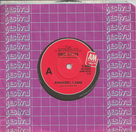 Annabel Lamb : Once Bitten (7", Single)
