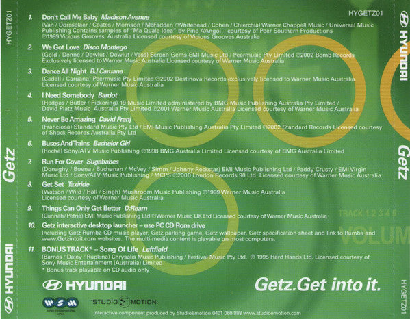 Various : Hyundai Getz Rumba! (CD, Comp, Enh)