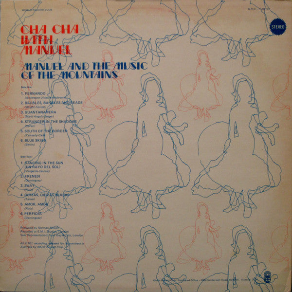 Manuel And His Music Of The Mountains : Cha Cha With Manuel (LP, Comp, Club)