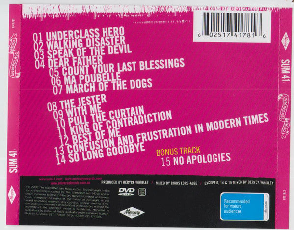 Sum 41 : Underclass Hero (CD, Album + DVD-V + S/Edition)
