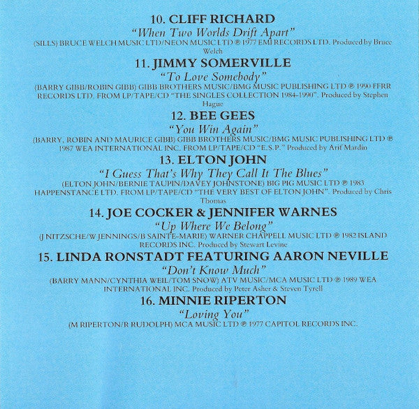 Various : Missing You 2 (An Album Of Love) (CD, Comp)