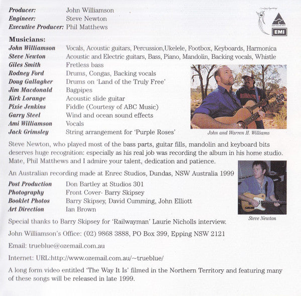 John Williamson : The Way It Is (CD, Album)