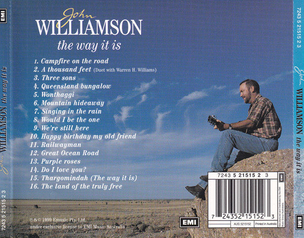 John Williamson : The Way It Is (CD, Album)