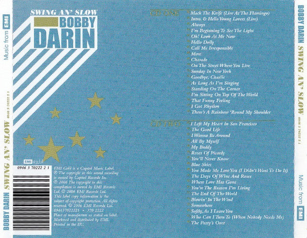Bobby Darin : Swing An' Slow (2xCD, Comp)