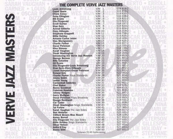 Anita O'Day : Verve Jazz Masters 49 (CD, Comp)