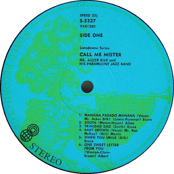 Mr. Acker Bilk* : Call Me Mister (LP, Album, Club)