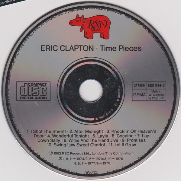Eric Clapton : Time Pieces (The Best Of Eric Clapton) (CD, Comp, RE)