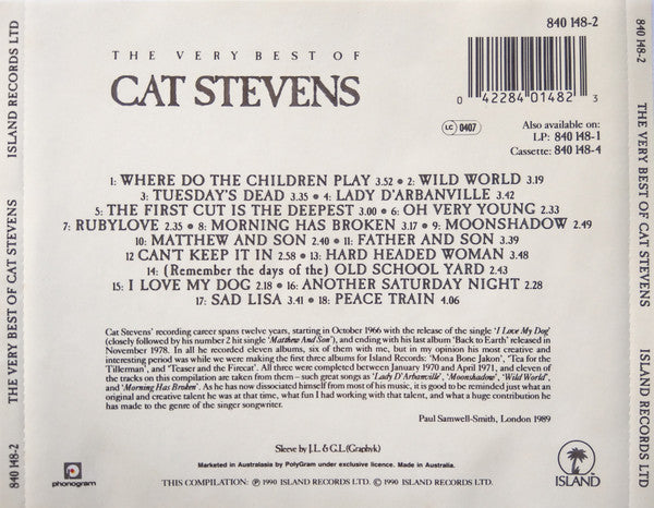 Cat Stevens : The Very Best Of Cat Stevens (CD, Comp)