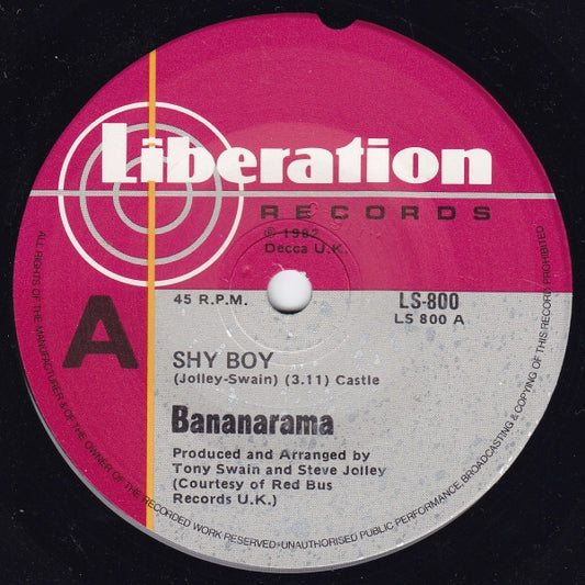 Bananarama : Shy Boy (7")