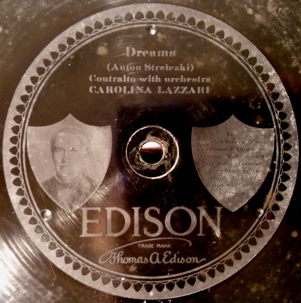 Vernon Dalhart / Carolina Lazzari : The Sunshine Of Your Smile / Dreams (Edison Disc)