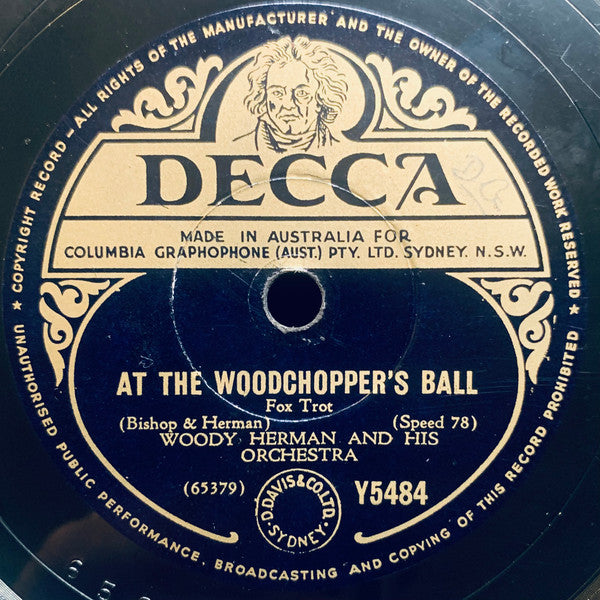 Woody Herman And His Orchestra : Put That Down In Writing / At The Woodchopper's Ball (Shellac, 10")