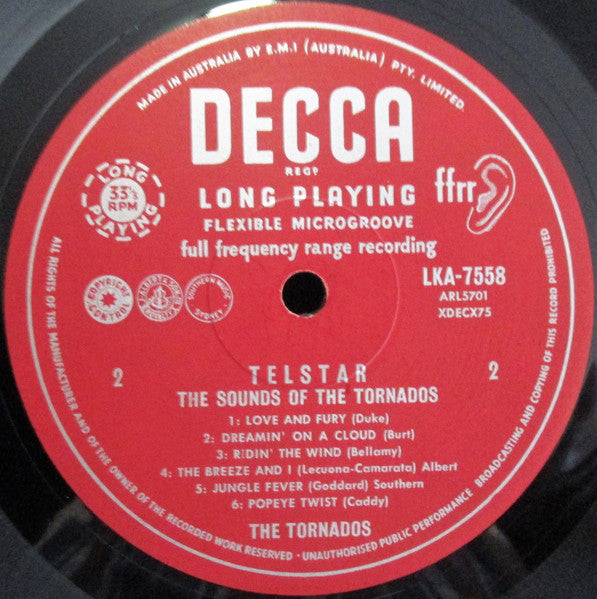The Tornadoes* : The Original Telstar - The Sounds Of The Tornadoes (LP, Album, Mono)