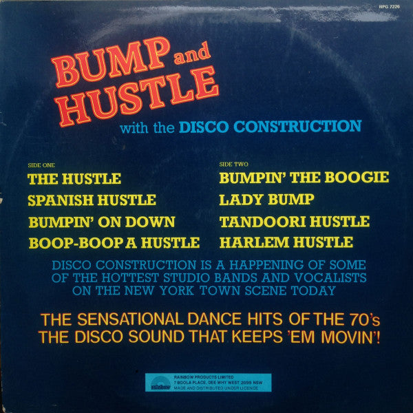 Disco Construction (2) : Lets Do The Bump And Hustle (LP, Album)