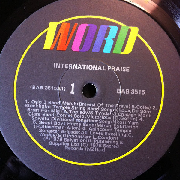 The Salvation Army (2) : International Praise (LP, Album)