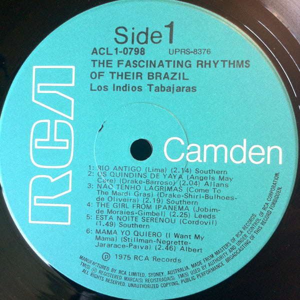 Los Indios Tabajaras : The Fascinating Rhythms Of Their Brazil (LP)