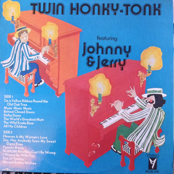 Johnny & Jerry (2) : Twin Honky-Tonk (LP, Album)