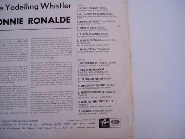 Ronnie Ronalde : The Yodelling Whistler (LP, Album, Comp)