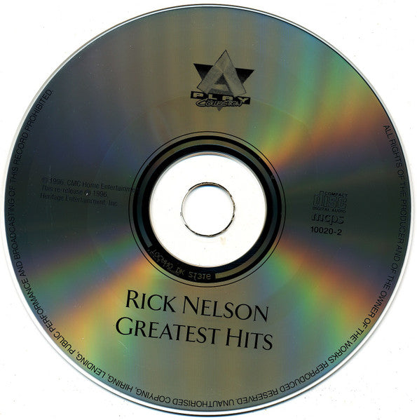 Rick Nelson* : Greatest Hits (CD, Comp, RM)