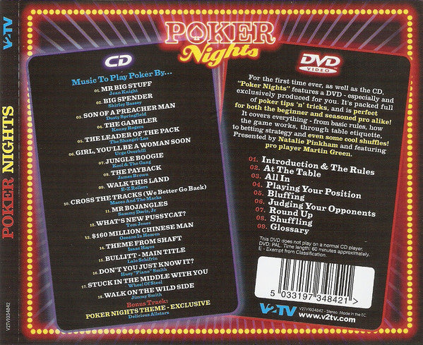 Various : Poker Nights (CD, Comp + DVD-V)