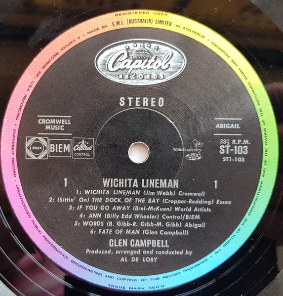 Glen Campbell : Wichita Lineman (LP, Album)