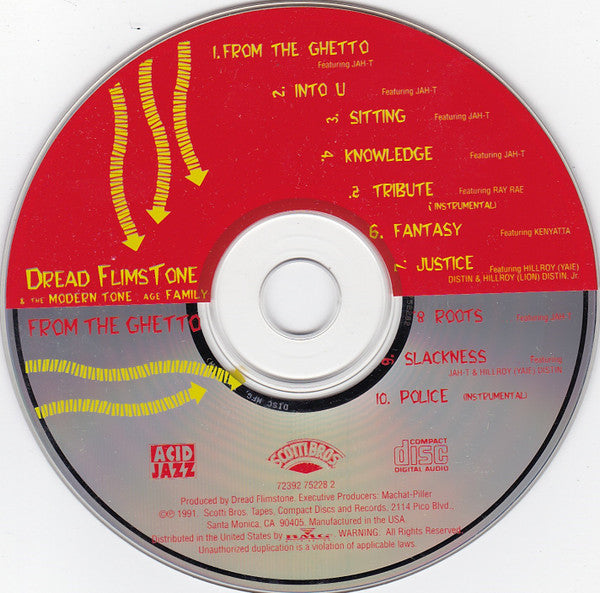 Dread Flimstone & The Modern Tone Age Family* : From The Ghetto (CD, Album)