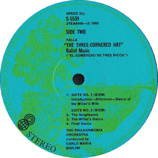 Manuel De Falla : Love The Magician / The Three-Cornered Hat (LP, Comp, Club)