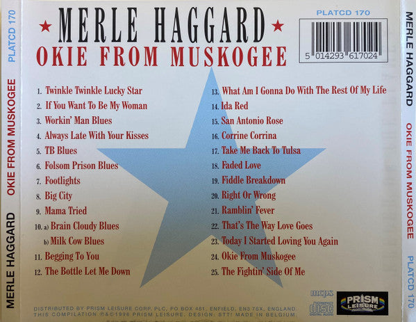 Merle Haggard : Okie From Muskogee (CD, Comp)