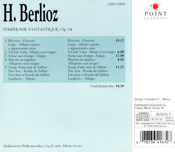 Hector Berlioz : Symphonie Fantastique, Op.14 (CD, Album)