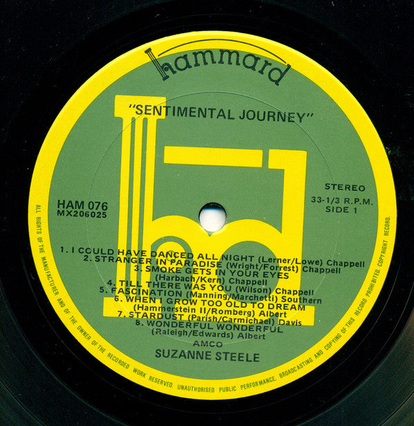 Suzanne Steele : Sentimental Journey (LP, Album)