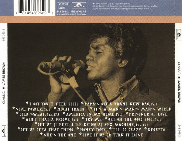 James Brown : Classic James Brown (CD, Comp, RE, RM)