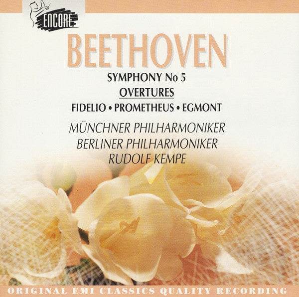 Ludwig van Beethoven, Münchner Philharmoniker, Berliner Philharmoniker, Rudolf Kempe : Symphony No. 5 / Overtures (Fidelio • Prometheus • Egmont) (CD, Comp, RM)