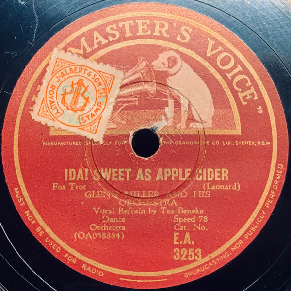 Glenn Miller And His Orchestra : American Patrol / Ida! Sweet As Apple Cider (Shellac, 10")