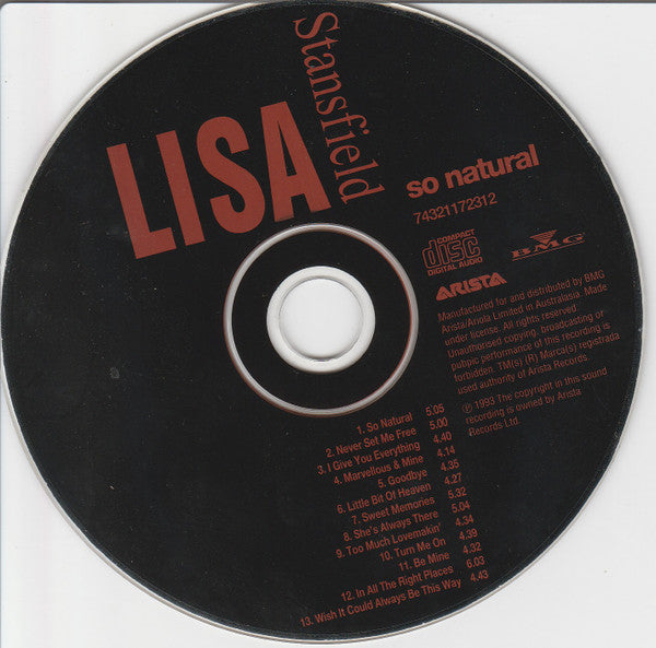 Lisa Stansfield : So Natural (CD, Album)
