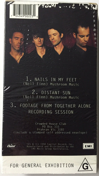 Crowded House : Nails In My Feet (VHS, Single, Ltd)